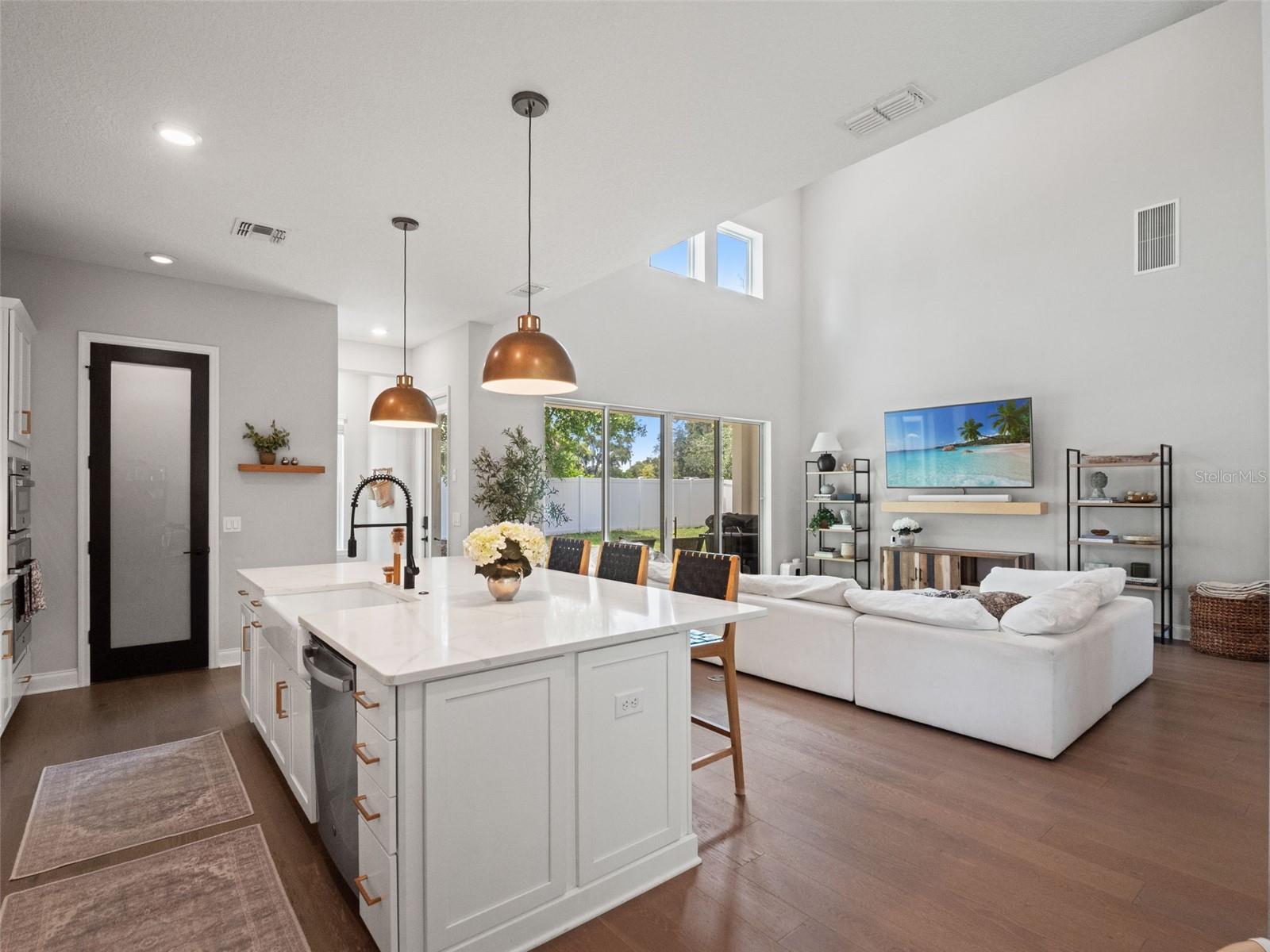 Kitchen and dining area
